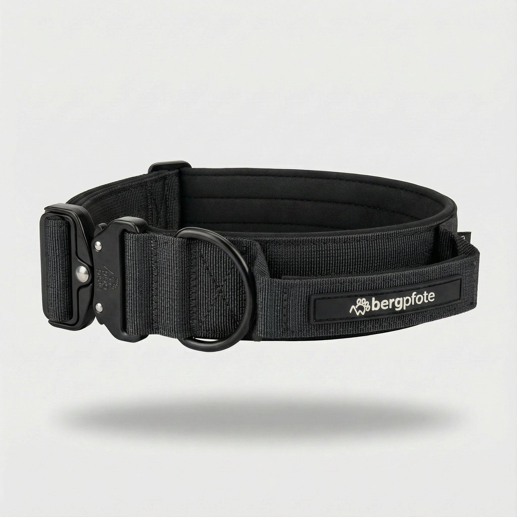 Control Halsband - Schwarz (mit Griff)